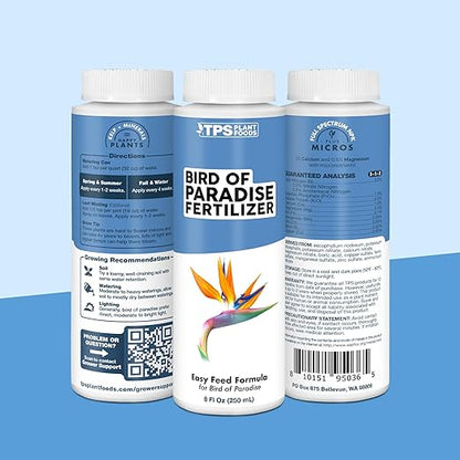 TPS NUTRIENTS Bird of Paradise Fertilizer for All Strelitzia Plants, Liquid Plant Food, 32 oz (1 Quart)