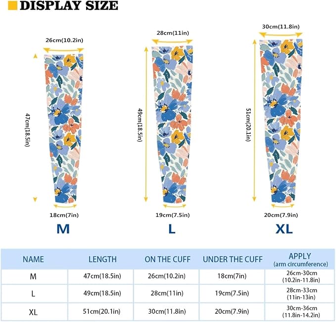 Binienty Unisex Arm Sleeves for Driving, Golf, Cycling, Sports, UV Protector Cooling Arm Sleeves Cover