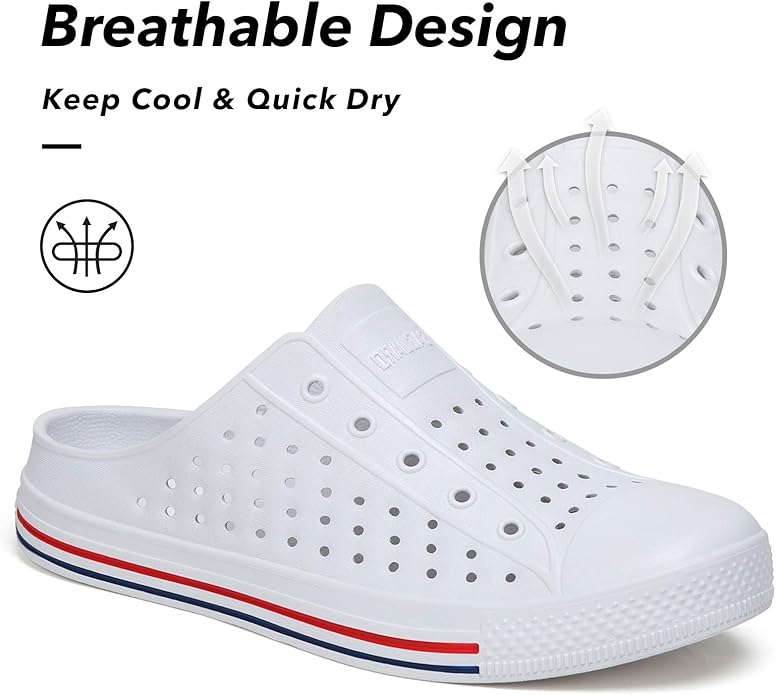 SAGUARO Women's Men's Garden Clogs Shoes Casual Slippers Unisex Quick Drying Sandals Summer Anti-Skid Beach Shoes