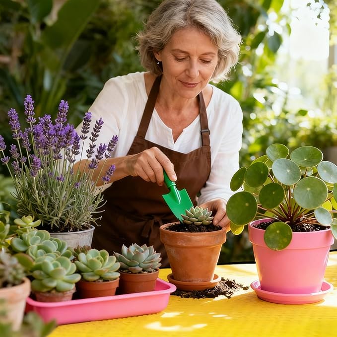 Portable Repotting Mat Suitable for Plant Transplanting and Potting Soil Easy to Store Leak-Proof and Waterproof Design.Makes Repotting Easier.The Best Gift for Gardening Enthusiasts 26" x 26"