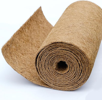 Coco Coir Liner, Yarrdfir 24x80 inch Natural Coconut Liners for planters Flower Basket, Reptile Carpet, Natural Coconut Fiber mat, Garden Decoration, Animal pet pad, Snow Mat