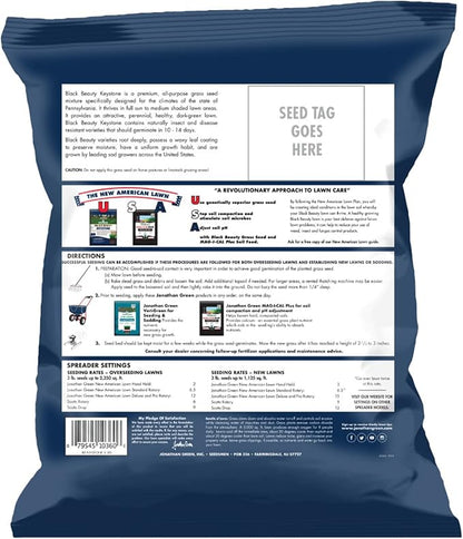 Jonathan Green (10360) Black Beauty Keystone PA Grass Seed (Made for Pennsylvania) - Cool Season Lawn Seed (3 lb)