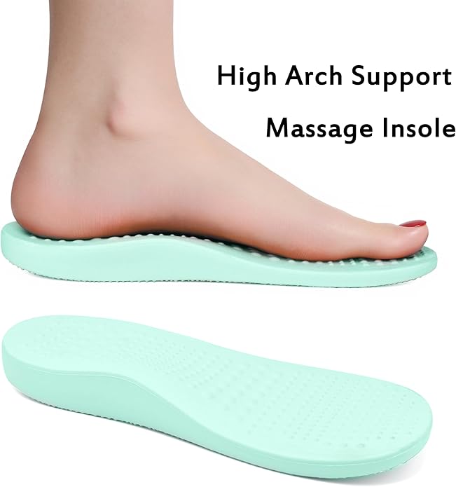 Women Men Orthopedic Clogs Arch Support Garden Shoes Sandals Slippers with Plantar Fasciitis Insoles