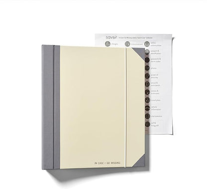 Savor | 2025 Edition The Folio® Document Organizer | Custom Dyed Cloth-Bound Expanding File for Important Papers, Passports, Birth Certificates & More | Ideal for Home Organization & Graduation Gift