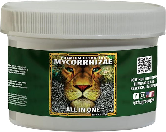 GreenGro Premium Ultrafine Myco Fertilizer - Root Enhancer/Bigger Yields/Improves Nutrient Uptake/Indoor & Outdoor Plant Food Fertilizer Blend for Hydroponic Gardens