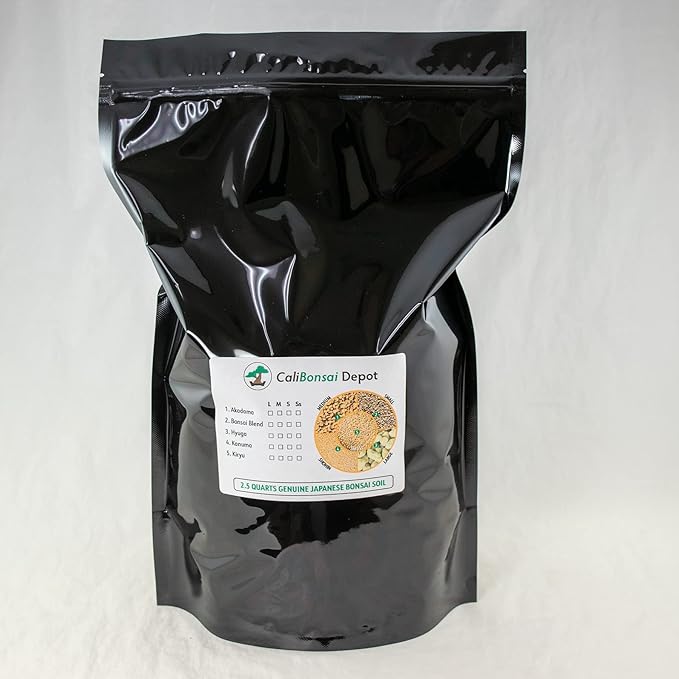 2.5 Quarts Genuine Japanese Kanuma for Acid Loving Plants, Bonsai Tree Soil Mix - Shohin Grain (2.5Q KA SH)