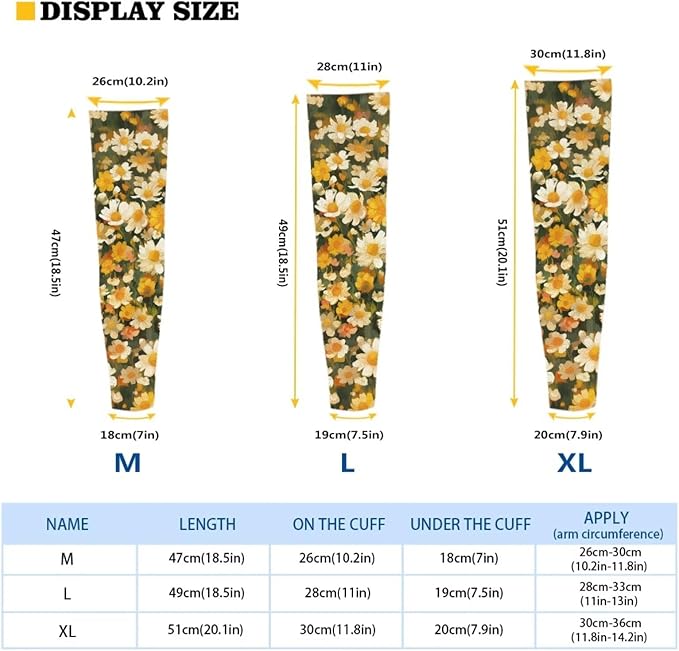 Binienty Unisex Arm Sleeves for Driving, Golf, Cycling, Sports, UV Protector Cooling Arm Sleeves Cover