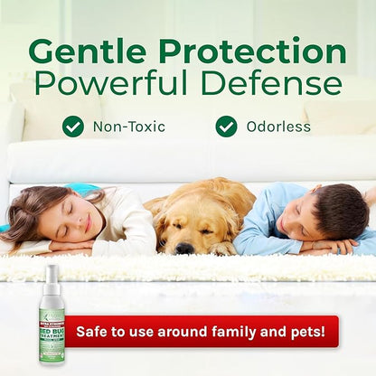 Hygea Natural Extra Strength Bed Bug Killer & Mite Travel Spray - TSA Approved Size - Child & Pet Friendly - Stain & Odor Free - for Hotel, Suitcase, Backpack, Shoes - 66% Stronger Formula(2pk, 3 oz)