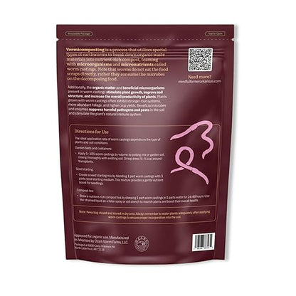 Worm Castings - Natural Fertilizer and Soil Amendment from Mindful Farmer