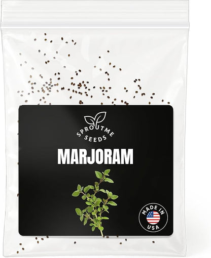 Marjoram Sweet Seeds for Planting – 200+ Non-GMO Heirloom Culinary Herb Seeds (Origanum majorana)