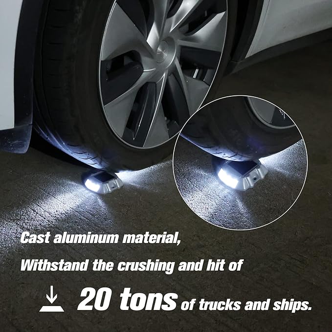 VOLISUN Solar Deck Lights Driveway Dock Lights, 8-Pack Led IP68 Waterproof Outdoor Warning Step Lights for Driveway Sidewalk Garden Pathway Yard(White, Auto On/Off