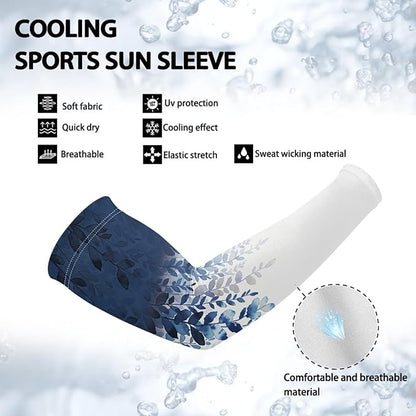Binienty Unisex Arm Sleeves for Driving, Golf, Cycling, Sports, UV Protector Cooling Arm Sleeves Cover