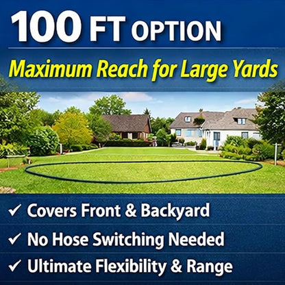 Fevone 100 ft Kink Free Garden Hose, All Weather Flexible, Heavy-Duty & Durable, Leak-Free Connection