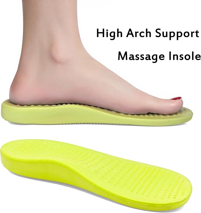 Women Men Orthopedic Clogs Arch Support Garden Shoes Sandals Slippers with Plantar Fasciitis Insoles