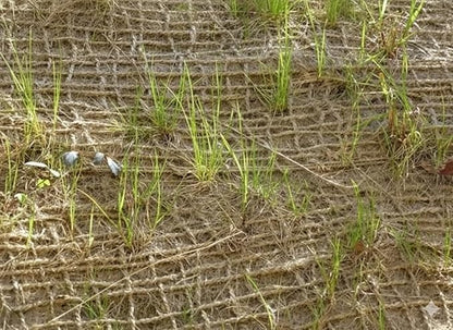 Jutemill, Jute Burlap Netting mesh 48 Inch X 15 Feet 60 sq ft Gardening Burlap Erosion Control Liners, Loose Weave Jute-Burlap for Raised Bed, Seed Cover, Slope Soil Saver and Garden Blanket, 48W X15L