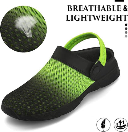 SAGUARO Men's Women's Quick Dry Garden Shoes Lightweight Breathable Gardening Clog Water Shoes Mesh Sandals for Sports Outdoor Beach Pool Exercise