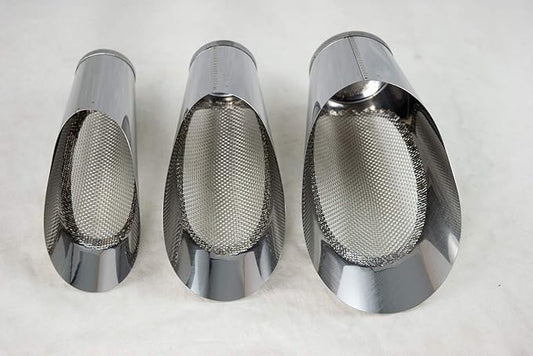 3 Pcs Set Japanese Stainless Bonsai Soil Scoop w/Mesh - Potting & Mixing Tool (U-4)