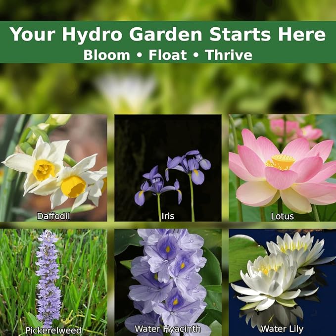 6 Pack Pond Planting Bags, 7.9" Reusable Mesh Aquatic Plant Pots with Reinforced Handles – Breathable Water Lily/Lotus Planter Baskets for Pond, Bog, Aquaponics & Hydroponics