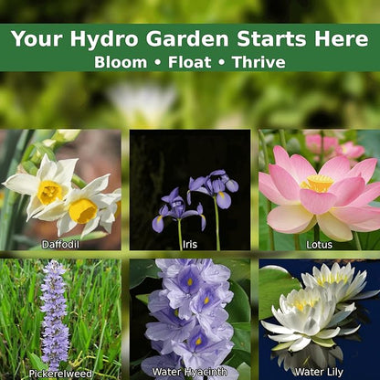 6 Pack Pond Planting Bags, 7.9" Reusable Mesh Aquatic Plant Pots with Reinforced Handles – Breathable Water Lily/Lotus Planter Baskets for Pond, Bog, Aquaponics & Hydroponics