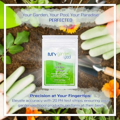 Espoma Organic Soil Acidifier 6 lbs Bag With My Garden Pool PH Test Strips 20 ct. - Acidify, Enhance Hydrangea Color, Embrace Organic Gardening, Achieve Optimal Balance