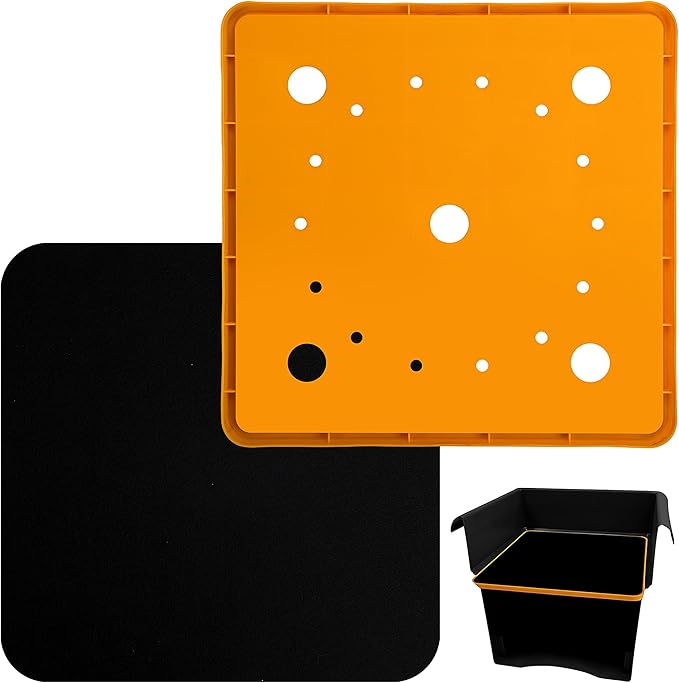 13" Square Planter Insert, Reusable Large Plant Pots Insert with Liner and Drainage Holes, Plastic Pot Fillers for Indoor and Outdoor Plants Containers (16''-19'')