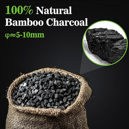 Sukh Horticultural Charcoal for Plants - 1Qt. Natural Earth Regulated Supplement for Potting Soil Indoor Plants, Organic Biochar, Succulent Soil, Paphiopedilum, Bonsai, Terrarium