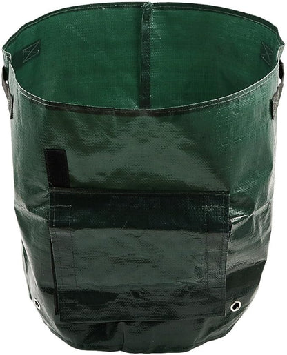TianMai Potato Grow Bag 2 Pack 7 Gallon Garden Vegetables PE Planting Container Bag with Flap and Handles Heavy Duty Suitable Patio Recycled Home Garden Supplies