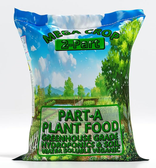 Calcium Nitrate 15.5-0-0 Mega Crop 2 Part B Hydroponic Soil Fertilizer for Plants Granule
