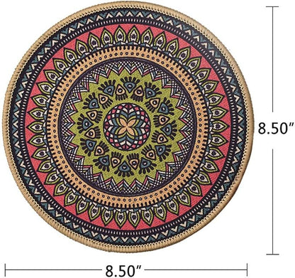 K KILIPES 6pcs 8.5" Round Plant Coaster Mat for Gardening Indoor Outdoor Flower Pots Pad Non Slip Plant Mats for House Plants