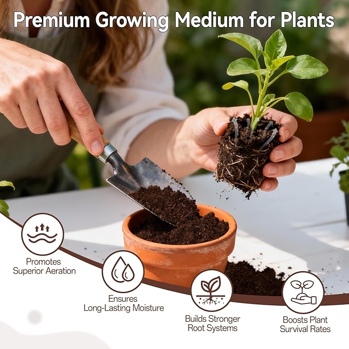Halatool 200 Pcs 30mm Organic Coco Coir Pellets Seed Starter Soil, Compressed Coconut Coir Potting Soil Discs for Planting Vegetables, Fruits, Flowers