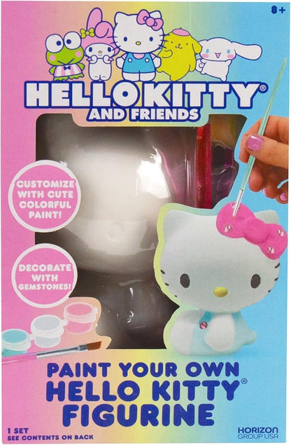 Horizon Group USA Paint Your Own Figurine Kit, DIY Art Project for Kids, Hello Kitty