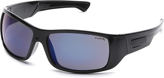 Pyramex Furix Safety Glasses Black Frame Clear Anti-Fog Lens
