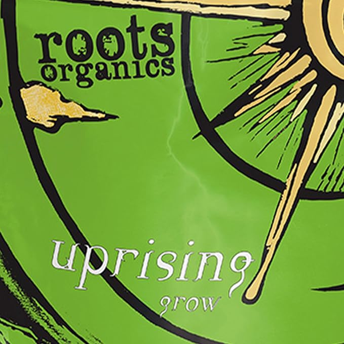 roots organics Uprising Grow, Organic Fertilizer with Beneficial Bacteria and Mycorrhizae, 6-1-2 NPK, 9 lb. ROUG9