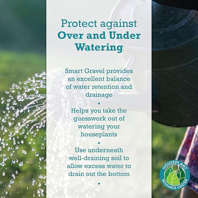 Houseplant Smart Gravel – Improve Drainage, Prevent Overwatering & Root Rot, Support Strong Roots | Eco-Friendly & Reusable Drainage Rocks for Potted Plants | Sustainably Recycled Ocean Plastic | 32oz