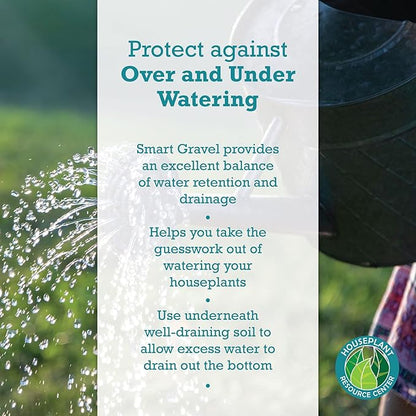 Houseplant Smart Gravel – Improve Drainage, Prevent Overwatering & Root Rot, Support Strong Roots | Eco-Friendly & Reusable Drainage Rocks for Potted Plants | Sustainably Recycled Ocean Plastic | 32oz
