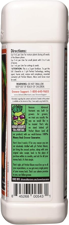 Advanced Nutrients Bloom Ph Perfect Fertilizer, 1-Liter