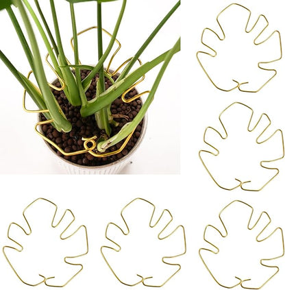6PCS Plant Stem Support, Monstera Plant Support, Unique Designed Stable Plant Support Stakes for Plants Stabilizer, Turtle Shell Bamboo Clamp Set for Outdoor & Indoor Climbing Plants Thriving Growth