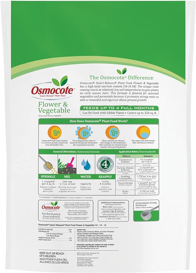 Osmocote Smart-Release Plant Food Flower & Vegetable, 8 lb.