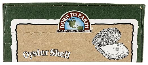 Down to Earth Organic White Oyster Shell Fertilizer - OMRI Listed Calcium Amendment for Healthy Soil & Strong Plant Growth, 5 lb