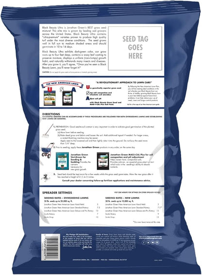 Jonathan Green (10324) Black Beauty Ultra Grass Seed - Cool Season Lawn Seed (50 lb)