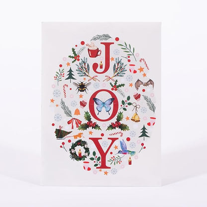 Holiday Joy- Wildflower Seeds Seed Packets - 25 Seed Packs - Perfect Eco-Friendly Gift oo Holiday Card for Gardeners & Friends - Non GMO Seeds