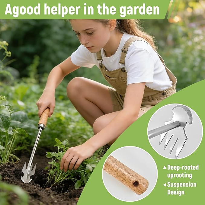 Weed Puller Tool, Gardening Hand Weeder, 2026 New Weeding Artifact for Uprooting Weeds, Dual Purpose Manual Weed Pulling Tool for Yard and Garden-Style 7