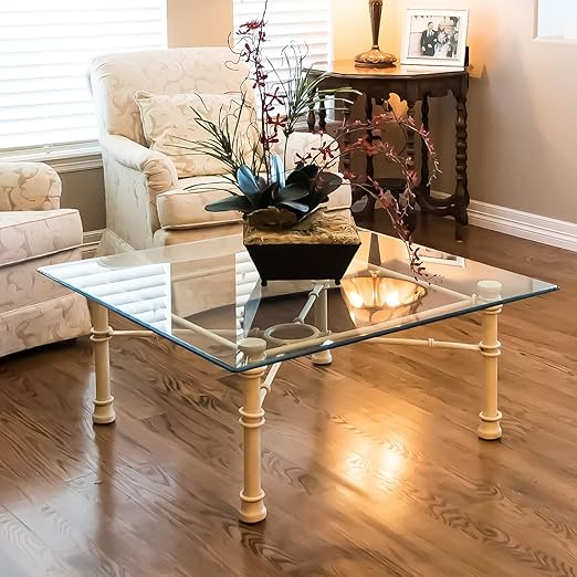 Custom Cut Glass 1/4" Thick - Clear Tempered Cut to Size - Square Replacement Glass for Table Tops, Shelves, Windows with Flat Edge by Fab Glass and Mirror
