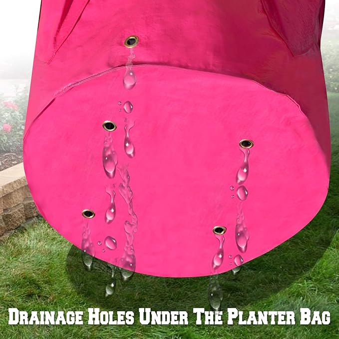 Strong Camel 11 Gallon Plant Pots Strawberry Grow Bags Garden Planter Bag for Potato Tomato Vegetables (3 Pack)