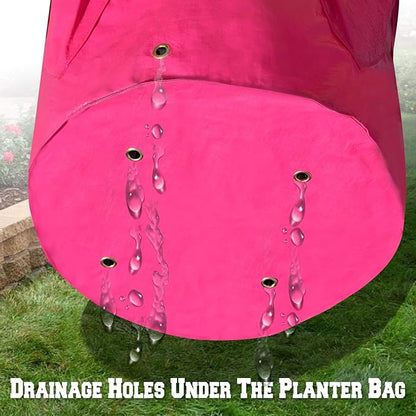 Strong Camel 11 Gallon Plant Pots Strawberry Grow Bags Garden Planter Bag for Potato Tomato Vegetables (3 Pack)