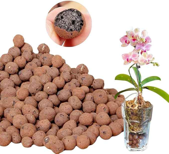 6LB Organic Expanded Clay Pebbles, Natural 4-16mm Clay Pebbles for Plants, for Potting Plants, Growing Bulbs Indoors,and Hydroponics,Light-Weight and Absorbent The Pebbles…