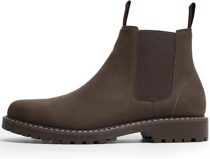 CGRRBW Mens Slip On Chelsea Boots, Work Hiking Ankle Booties For Men Comfortable and Lightweight