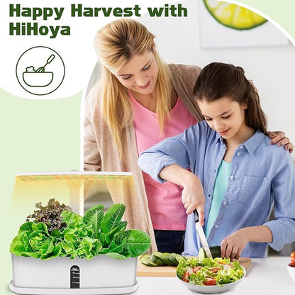 Salad Seed Pods, Grow Anything Kit for All Hydroponics Growing Systems, 8 Pods with 600+ Seeds of Red Cherry Tomato, Butter Head, Romaine, Spinach, Mini Cucumber and Radish
