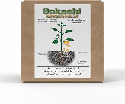 Premium Compost Starter & Soil Amendment – All-Natural Fermented Bran Inoculant for Indoor Composting, Odor Control, and Garden Health - 13 Pounds