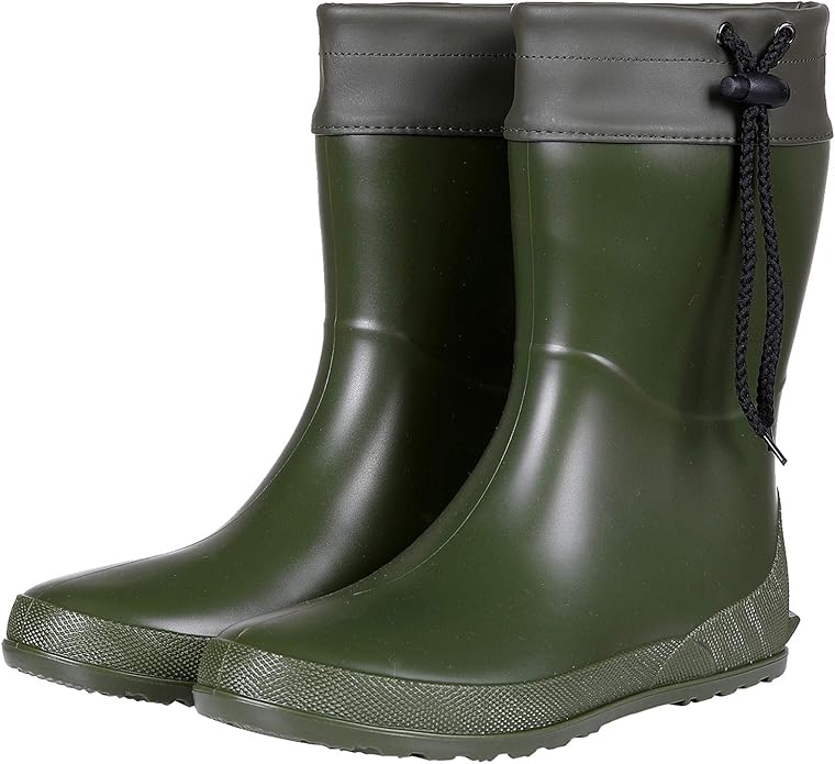Asgard Women's Mid Calf Rain Boots Collar Gardening Boots Ultra Lightweight Portable Garden Shoes